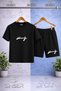Kids' King Imza White Custom Printed Crew Neck 3-Piece T-Shirt - Shorts Set - 2