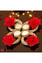 Red Rose Tea Light Holders – Set Of 2 – Beautiful Candle Holders For Diwali & Special Occasions - 4
