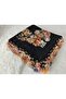 غطاء رأس يمني مطرز يدويًا/تطريز بالإبرة/عمل يدوي من قماش التول/غطاء رأس - 3