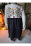 Girl's Summer Hat Dress Anti-Sweat Cotton Floral Ladybug Navy Blue - 8