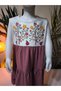 Girl's Summer Hat Dress Anti-Sweat Cotton Floral Ladybug Dried Rose - 4