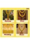 PHOOL MALA YELLOW WITH BELL HANGING 5 FEET 5PC - 5