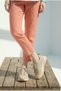 D26Ya-3905 Women's Genuine Leather Casual Shoes Cream - 3