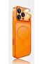 iPhone 14–17 Pro Max MagSafe Case, Ultra Slim, Military-Grade Drop Protection, Camera Cover Orange