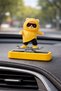 In-Car Number Display with Yellow Panda Figure, Hidden Parking Phone Number - 2