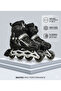 2-in-1 Practice Skates - Adjustable Size & Stable Ride
