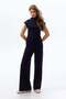 Straight-leg jersey trousers