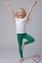 Girls' Leggings - Set of 3 - Soft, Stretchy, Comfortable Cotton Anti-Sweat Girls' Leggings - 4