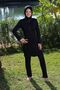 Fully Covered, Half-Zip, Detachable Skirt, Long Leggings, Hijab Swimsuit - 8