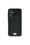 Samsung Galaxy A35 5g Case Kelvin Silicone with Business Card Holder - Black