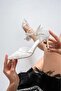 Women's Stylish Lace Heeled Shoes Stiletto - 3
