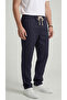 Men's Navy Blue Linen Trousers Muslin Fabric Oversize Comfortable Fit Daily Use - 3