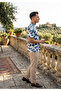 Hawaiian Relaxed Fit Patterned Short Sleeve Apash Collar Summer Shirt - 3