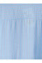 Nevavm with a Difference of Lcw Studio Blue Striped Belted Poplin Shirt Dress - S6B355Z8-Len - 3