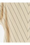 Original Oval Collar Striped Women's T-Shirt - 6