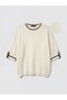 Ekru crew neck women's knit sweater from gulis clothing - 6