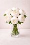 7 Heads, 30 cm Long, 8 cm in Diameter, Cream Peonies, Roses, Vase Decoration, Bridal Bouquet
