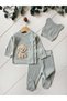 100% Cotton 0-3 Months Newborn Baby Hospital Release Set of 3 - 5