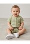 Baby Boy Summer Muslin Shirt and Shorts Set for 6-9-12-18 Months, 2-Piece Stylish Holiday Outfit - 2