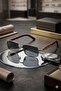 Stylish Sunglasses with Gold Details Unisex Model Rectangular Frame Eyeglasses