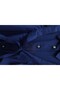 Cape detailed buttoned oval cut poplin tunic - navy - 8