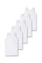 95% Cotton Boys' White Undershirt Set of 5 / Undershirt / Underwear Set of 5