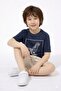 Eagle Printed Muslin Shorts and Top Summer Boy's Set - 4