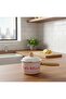 12 cm Enamel Rafadan Egg & Sauce Pan with Wooden Handle Lid - 4