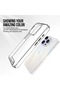 iPhone 12 Pro Max Case with Raised Camera, Hard Metal Buttons on the Back, Transparent Cover, Slim Fit - 7