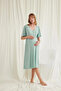 Clothing Lace Front Buttoned Maternity Viscose Nightgown - 2