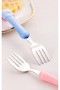 Blue-Owl Figured Premium Children's Bpa Free Stainless Steel Fork-Spoon-Knife Set 12+ Months - 7