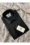 Men's Black Cotton Satin Regular Cut Stylish Elegant Premium Quality Shirt