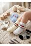 6 Pairs of Cotton Baby Socks Set + First Step Shoes as a Gift - 4