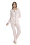 Women's Pajama Set, Cotton & Modal, Front Buttoned, Shirt Collar, Long Sleeve, Seasonal