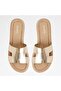 Anayelie Womens Gold Sandals - 6