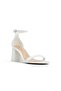 Elianaa Womens White Sandals - 4
