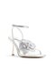 Kalyaa Womens Silver Sandals - 4