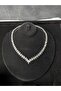 Aria Model Zircon Stone Elegance Set Bridal Wedding Jewelry Set - 4