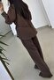 Gold Square Button Shirt and Pants Set 51298 - 8