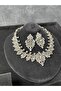Crystal Stone Velina Model Evening Dress Necklace Stylish Evening Accessory - 3
