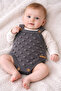 Hand Knitted Double Baby Set Jumpsuit Booties 100% Cotton - 7