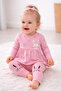 23504-26 Baby Girl Rabbit Printed Polka Dot Tights Long Sleeve Casual Comfortable 2-Piece Set - 6