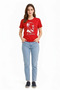 Ataturk Printed T-Shirt Short Sleeve Crew Neck T-Shirt - Red - 3