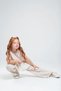 Nov7 1009 Tensel Girls' Linen Blazer and Pants Set - 4