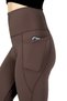 Nova Spanish Flared Coffee Pocket High Waist Gathering Soft Fabric Sports Leggings Pants - 2
