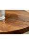 FFD Modern Oval Wooden Coffee Table with Wooden Legs, 120 x 60 x 38 cm Center Table, and Tea Table - 5