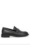 2411515Y Women's Genuine Leather Buckle Loafer Shoes - 2