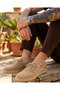 Men's Summer Original Leather Lace-Up Handmade Espadrille Shoes