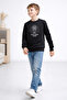 Tanem 18504-26 Boy's Sweatshirt with Embroidered Crest Detail, Long Sleeve, Casual Comfortable Fit - 3