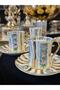 Special Design Hand Painted 24K Gold Gilded Coffee Cup Set for 6 People Mdl24 - 7